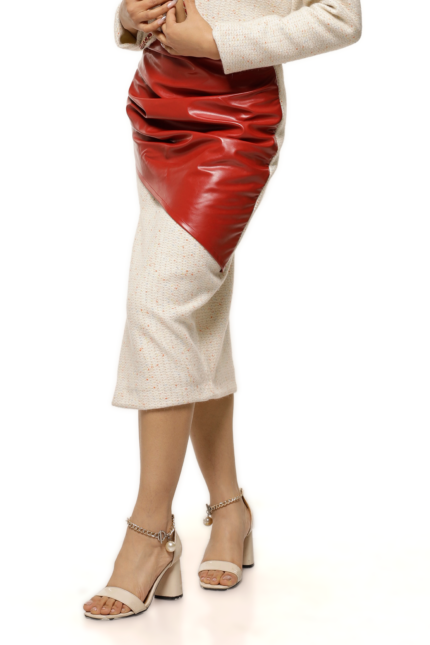 leather skirt wrap skirt leather wrap skirt Skirts