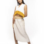 Crescent Pleated top