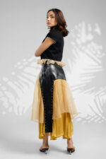 Satin Organza Layered Skirt-FX - Image 3