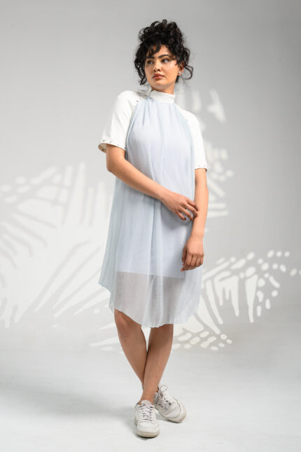 Raglan Pleated Dress dress for summer organza dress midi dress