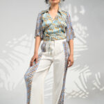 Formal Side Pleated Trousers satin wrap top women's formal trousers trousers for summer