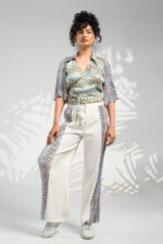 Formal Side Pleated Trousers satin wrap top women's formal trousers trousers for summer