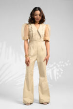 Studded long collar jumpsuit - Image 2