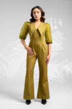 Studded long collar jumpsuit - Image 7