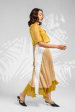 Wrap top with puff sleeves - Image 3