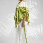 textured poncho trousers poncho co ord set poncho top